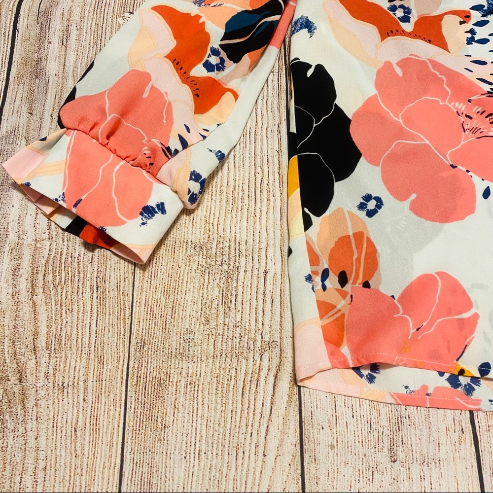 Cooper & Ella Multi Big Bloom Blouse View 6